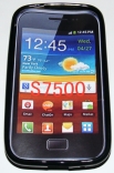 Силиконов гръб ТПУ за Samsung S7500 Galaxy Ace Plus Черен