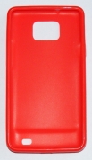 Силиконов гръб ТПУ за Samsung I9100 Galaxy S II Червен
