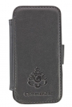 Кожен флип калъф Commander Apple iPhone 5/5S Сив
