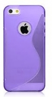 Силиконов гръб ТПУ S-Line за Apple iPhone 5/5S Лилав