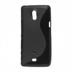 Силиконов гръб ТПУ S-Line за Sony Xperia T Черен