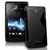 Силиконов гръб ТПУ S-Line за Sony Xperia E Черен