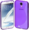 Силиконов гръб ТПУ S-Line за Samsung i9500 Galaxy S4 Лилав