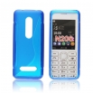 Силиконов гръб ТПУ S-Line за Nokia Asha 206 Син
