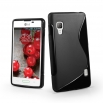 Силиконов гръб ТПУ S-Line за LG Optimus L5 2 E460 Черен