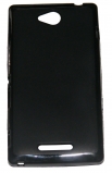 Силиконов гръб ТПУ за Sony Xperia C S39H Черен