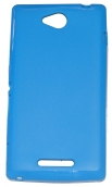 Силиконов гръб ТПУ за Sony Xperia C S39H Син