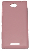 Силиконов гръб ТПУ за Sony Xperia C S39H Розов