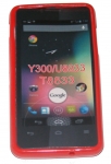Силиконов гръб ТПУ за Huawei Ascend Y300 Червен