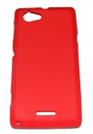 Силиконов гръб ТПУ за Sony Xperia L S36h Червен