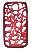 Твърд гръб с цифри за Samsung i8190 Galaxy S3 mini Червен