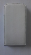 Кожен калъф Flip за Sony Xperia E1 Бял