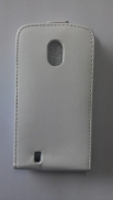Кожен калъф Flip за ZTE Blade 3 V889M Бял