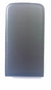 Кожен калъф Flip за Alcatel One Touch Idol Черен