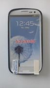 Твърд гръб за Samsung i9300 Galaxy S3 + Протектор Черен