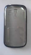 Твърд гръб за Samsung S7562 Galaxy S Duos + Протектор Черен