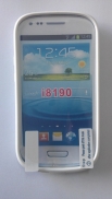 Твърд гръб за Samsung i8190 Galaxy S3 mini + Протектор Бял