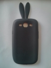 Силиконов калъф с уши за Samsung i9300 Galaxy S3 Черен