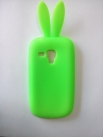 Силиконов калъф с уши за Samsung i8190 Galaxy S3 mini Зелен