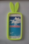 Силиконов калъф с уши за Samsung i8260/i8262 Galaxy Core Зелен