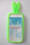 Силиконов калъф с уши за Samsung i9190 Galaxy S4 mini Зелен