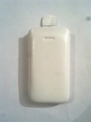 Бял калъф за Nokia C6 от естествена кожа