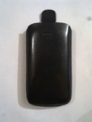 Черен калъф за Nokia C6 от естествена кожа