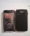Твърд силиконов черен гръб за Nokia E72