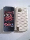 Бял силиконов твърд гръб за Nokia 5230