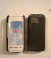 Твърд черен силиконов гръб за Nokia 5800
