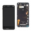 Дисплей + тъч + рамка за HTC One M7 Черен