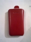 Червен калъф за SonyEricsson Satio от естествена кожа