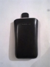 Черен калъф за SonyEricsson Satio от естествена кожа