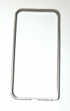 Метален бъмпер Циркони за Apple iPhone 5/5S Сив