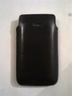 Черен калъф за HTC Desire HD от естествена кожа