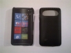 Черен силиконов твърд гръб за HTC HD7