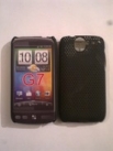 Черен силиконов твърд гръб за HTC Desire