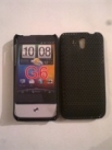 Черен силиконов твърд гръб за HTC Legend