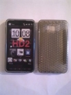 Черен силиконов гръб за HTC HD2