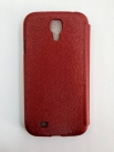 Кожен флип калъф за Samsung i9500 Galaxy S4 Червен