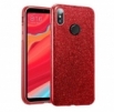 Силиконов Кейс,Брокат за iPhone 11 6.1/Червен