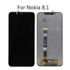 Дисплей + Тъч скрийн за Nokia 8.1 Черен