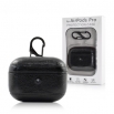 Калъф за Apple Airpods Pro,Черна кожа