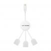 USB хъб-USB 3.1 Type-C,3 Порта/Бял