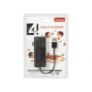 USB хъб/USB 2.0,4 Порта,Черен 