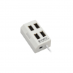 USB хъб,USB 2.0 с 4 Порта-Бял/Черен