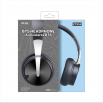 Слушалки с Bluetooth Moveteck HiFi CТ954/Черен-Червен