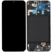 Samsung дисплей INCELL Съвместим LCD Дисплей за Samsung SM-A205F Galaxy A20 + Тъч скрийн +рамка / Черен /