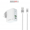 Мрежово зарядно устройство LDNIO A4403C,1xType-C PD с Micro USB кабел