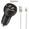 Зарядно устройство за кола LDNIO C503Q,Quick Charge 3.0 с Micro USB кабел